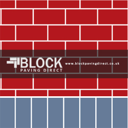 Stretcher with Soldier Block block paving pattern