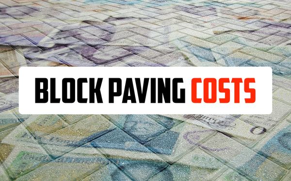 Article photo with block paving covered in UK bank notes